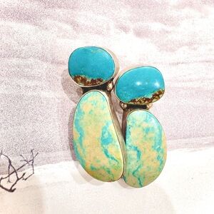 Turquoise and Sterling Silver Earrings